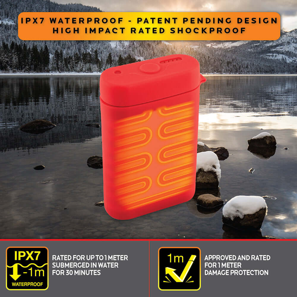 POWERPAW IPX7 Waterproof Rechargeable Hand Warmer