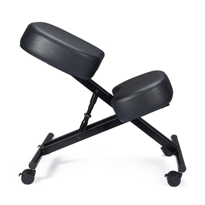 Jomeed Adjustable Ergonomic Home Office Kneeling Chair with Angled Seat, Black