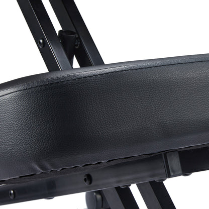 Jomeed Adjustable Ergonomic Home Office Kneeling Chair with Angled Seat, Black