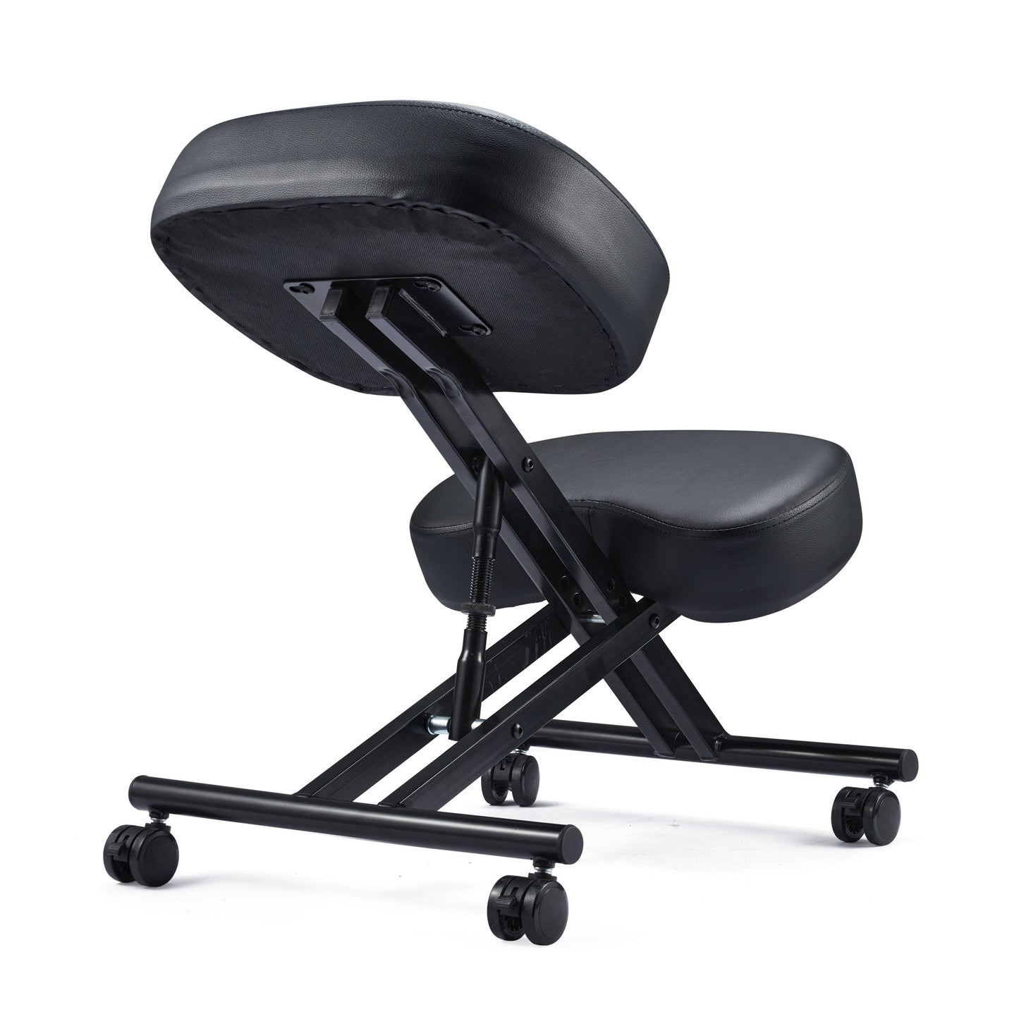 Jomeed Adjustable Ergonomic Home Office Kneeling Chair with Angled Seat, Black