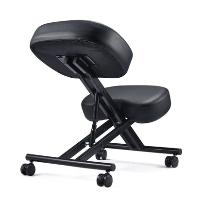 Jomeed Adjustable Ergonomic Home Office Kneeling Chair with Angled Seat, Black