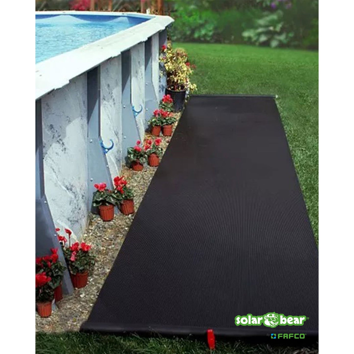 FAFCO Solar Bear Pool Heating System with Installation Kit for Above Ground Pool
