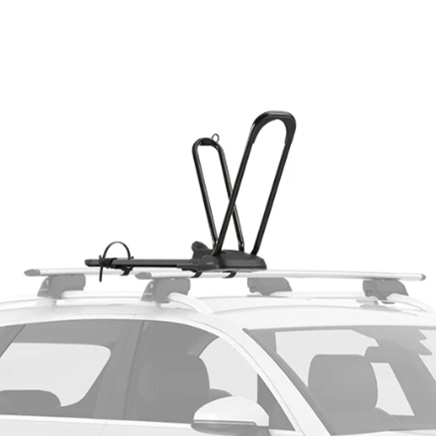 Yakima HighRoad Rooftop Upright Bike Mount with TorqueRight Knob and Tray, Black