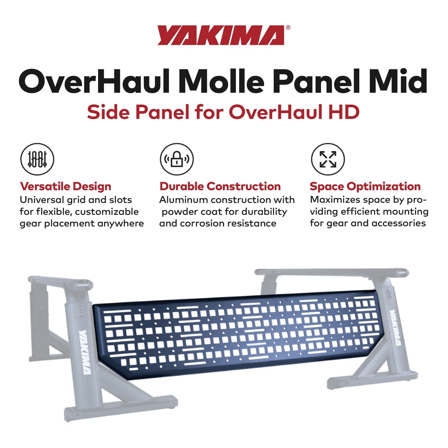 Yakima OverHaul Mid Powder Coated Aluminum Molle Side Panel for OverHaul HD
