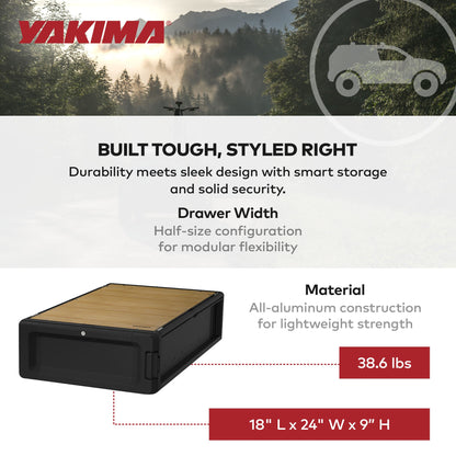 Yakima MOD Topper Medium Drawer Add On with Finished Top Surface and SKS Lock