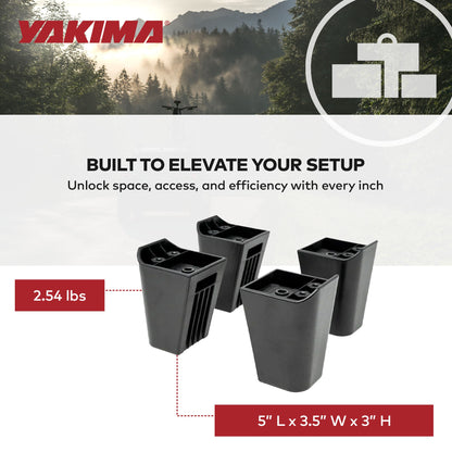 Yakima MOD Riser Kit Compatible with MOD HomeBase for Added Height Up to 3 Inch
