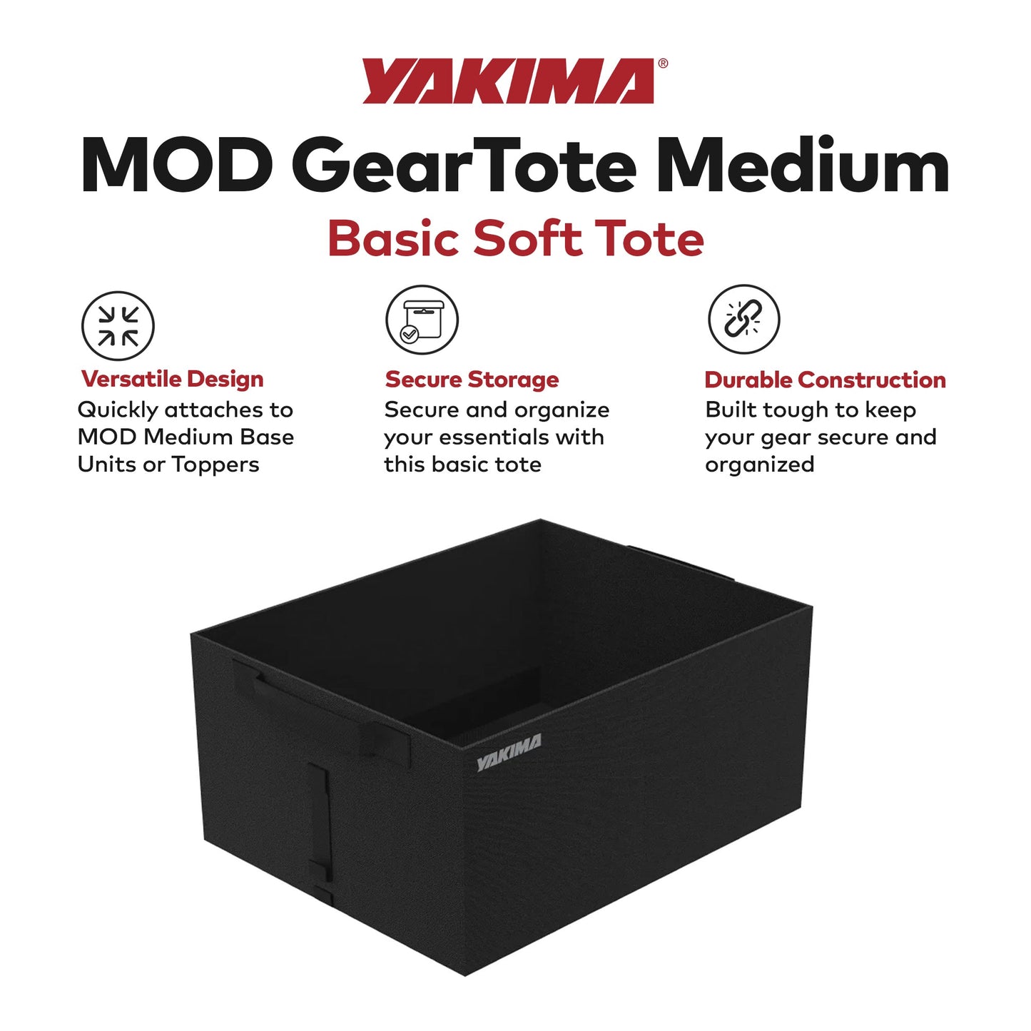 Yakima MOD GearTote Medium Basic Soft Tote with Quick Attach System and Anchors