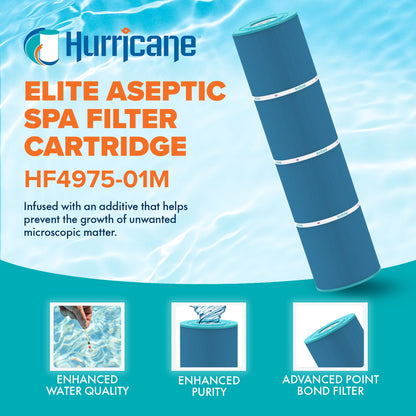 Hurricane HF4975-01M Elite Aseptic Spa Filter Cartridge for PRB75, Unicel C-4975
