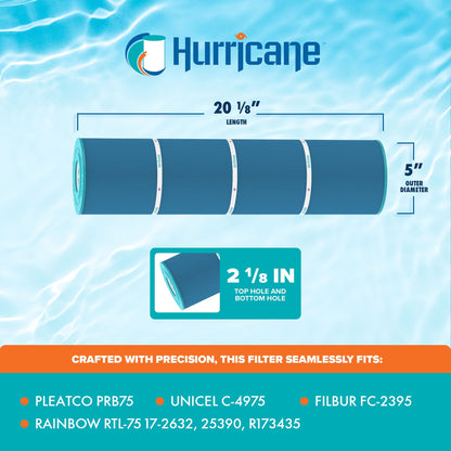 Hurricane HF4975-01M Elite Aseptic Spa Filter Cartridge for PRB75, Unicel C-4975
