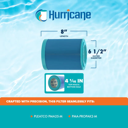 Hurricane HF-MAS08 Elite Aseptic Spa Cartridge Filter for PMA25-M, PMA-PROPAK2-M