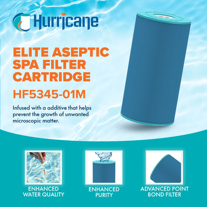 Hurricane Filters HF5345-01M Elite Aseptic Spa Filter Cartridge Replacement