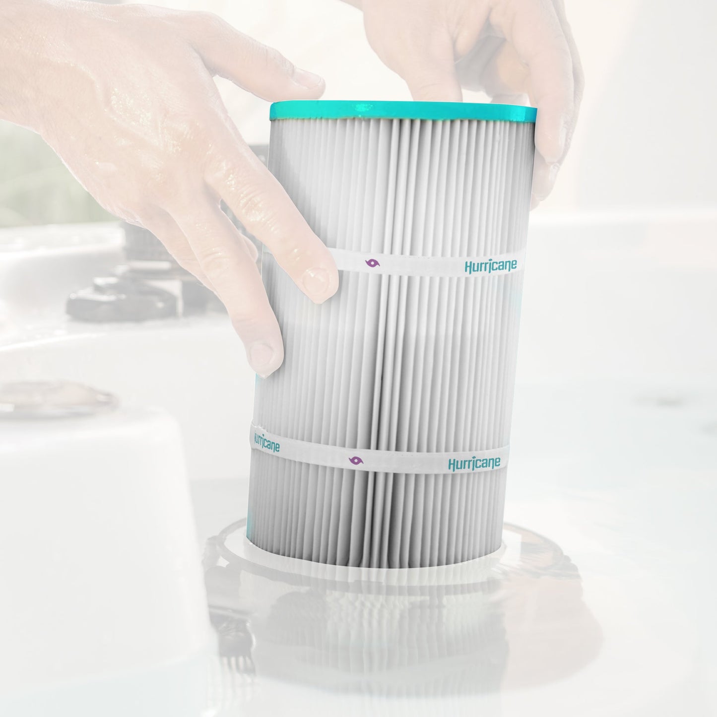 Hurricane HF7375-01 Advanced Pool and Spa Filter Cartridge Replacement, White