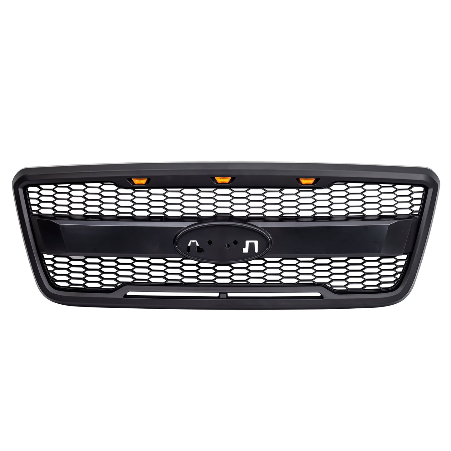 AMERICAN MODIFIED Raptor Style Mesh Grille for 2004-2008 Ford F150, Matte Black