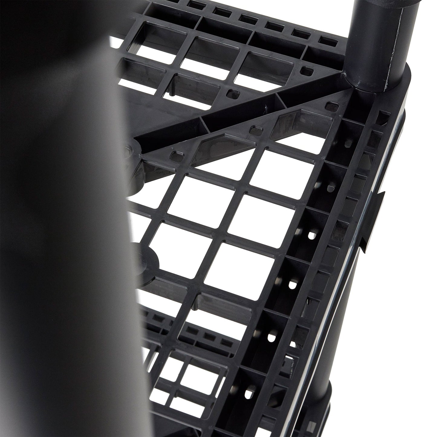 Gracious Living 4 Shelf Fixed Height Ventilated Storage Unit, Black, 3 Pack