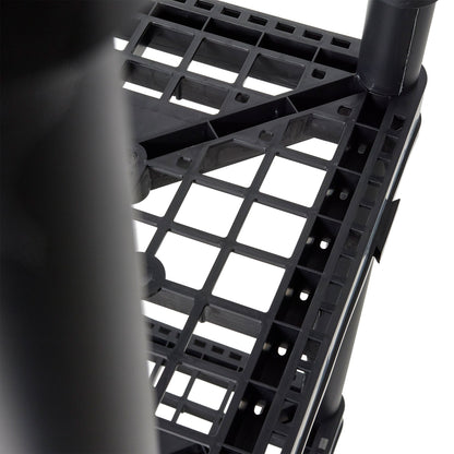 Gracious Living 4 Shelf Fixed Height Ventilated Storage Unit, Black, 3 Pack