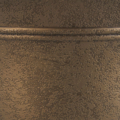 HC Companies Sierra 10 Inch Round Garden Planter Pot, Celtic Bronze (3 Pack)