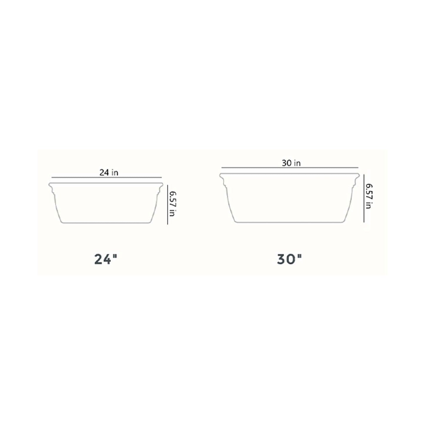 The HC Companies 30 Inch Window Flower Box with Removable Saucer, White (4 Pack)