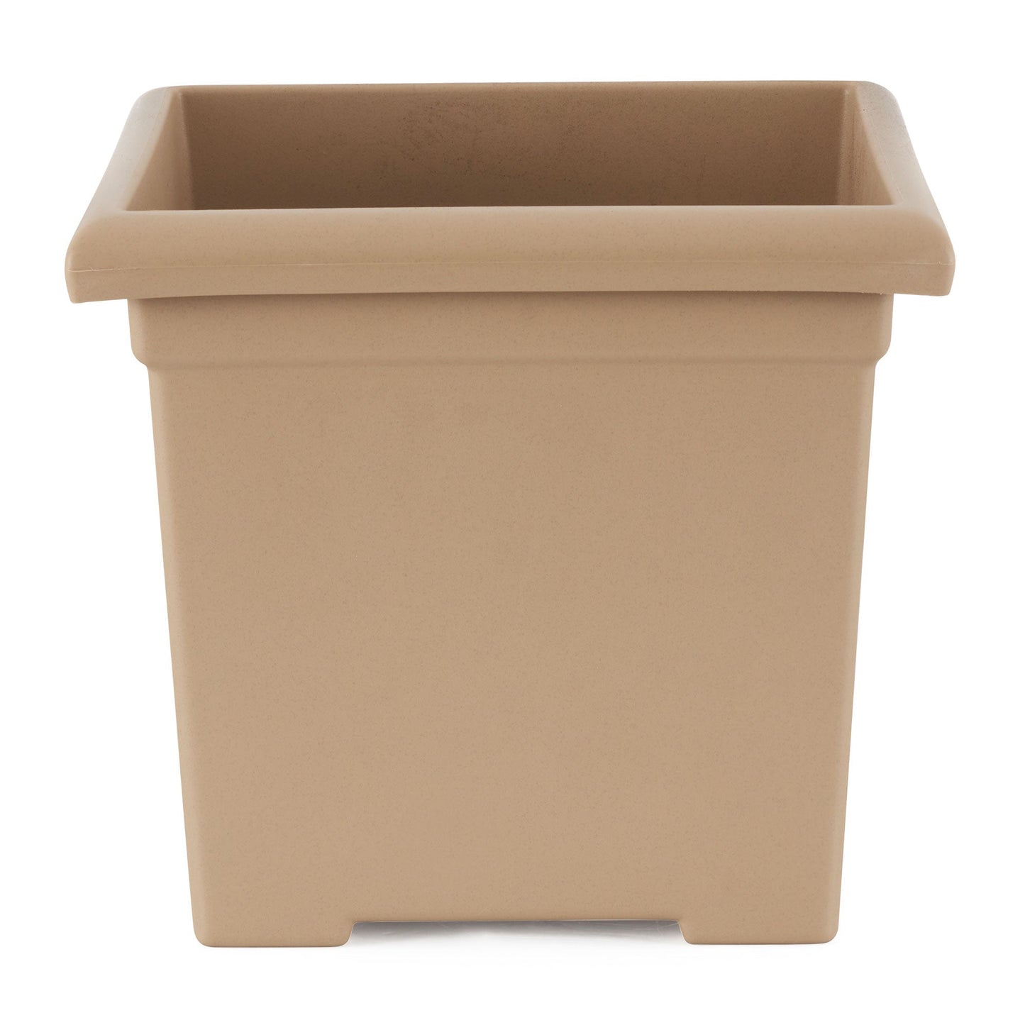 HC Companies 13.25" x 15.5" Outdoor Square Accent Planter, Sandstone (6 Pack)