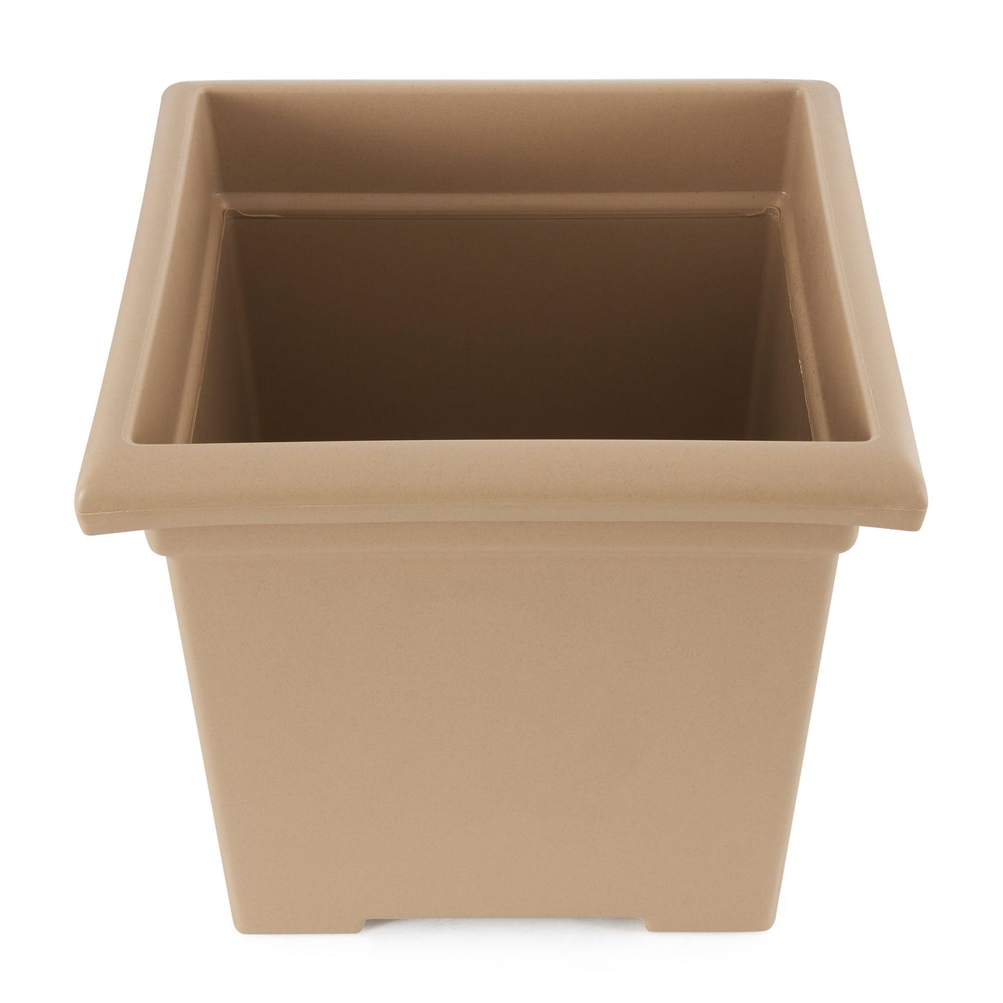 HC Companies 13.25" x 15.5" Outdoor Square Accent Planter, Sandstone (6 Pack)
