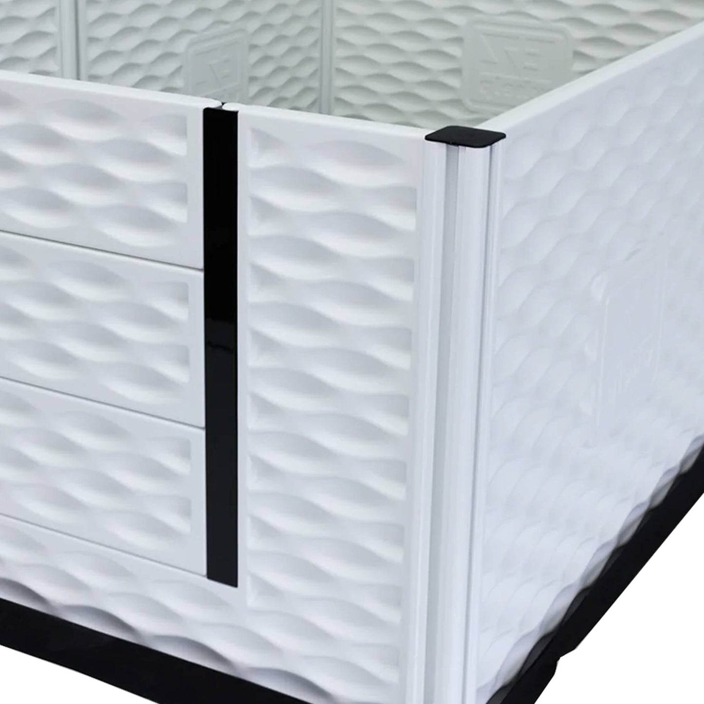 EZwhelp EZclassic 48" x 48" Dog Whelping Box Tall Playpen with Rails, Black