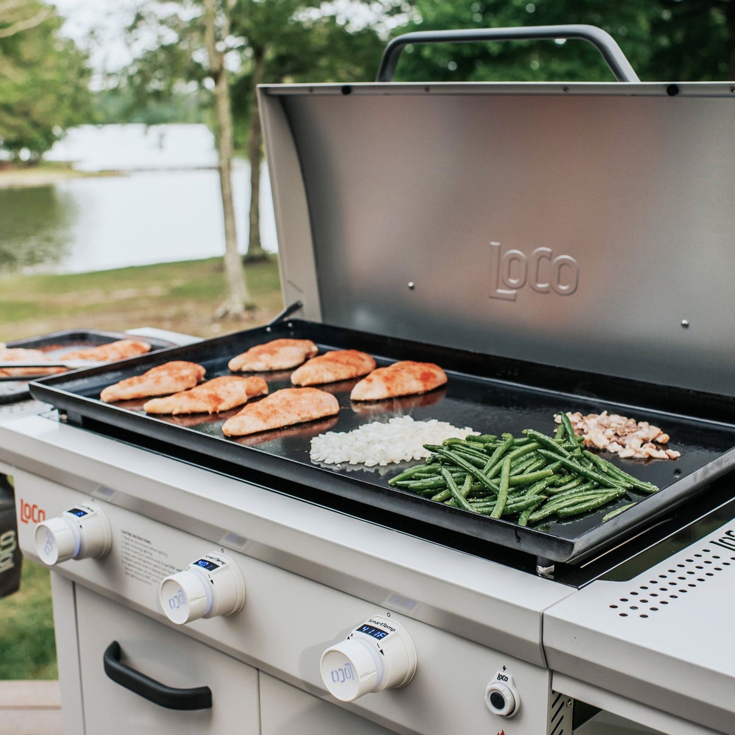 LoCo Cookers 3-Burner Digital Series II Propane SmartTemp Flat Top Grill, 36"