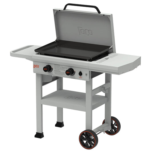 Loco Cookers 2-Burner SmartTemp Griddle Outdoor Flat Top Propane Gas Grill, 26"