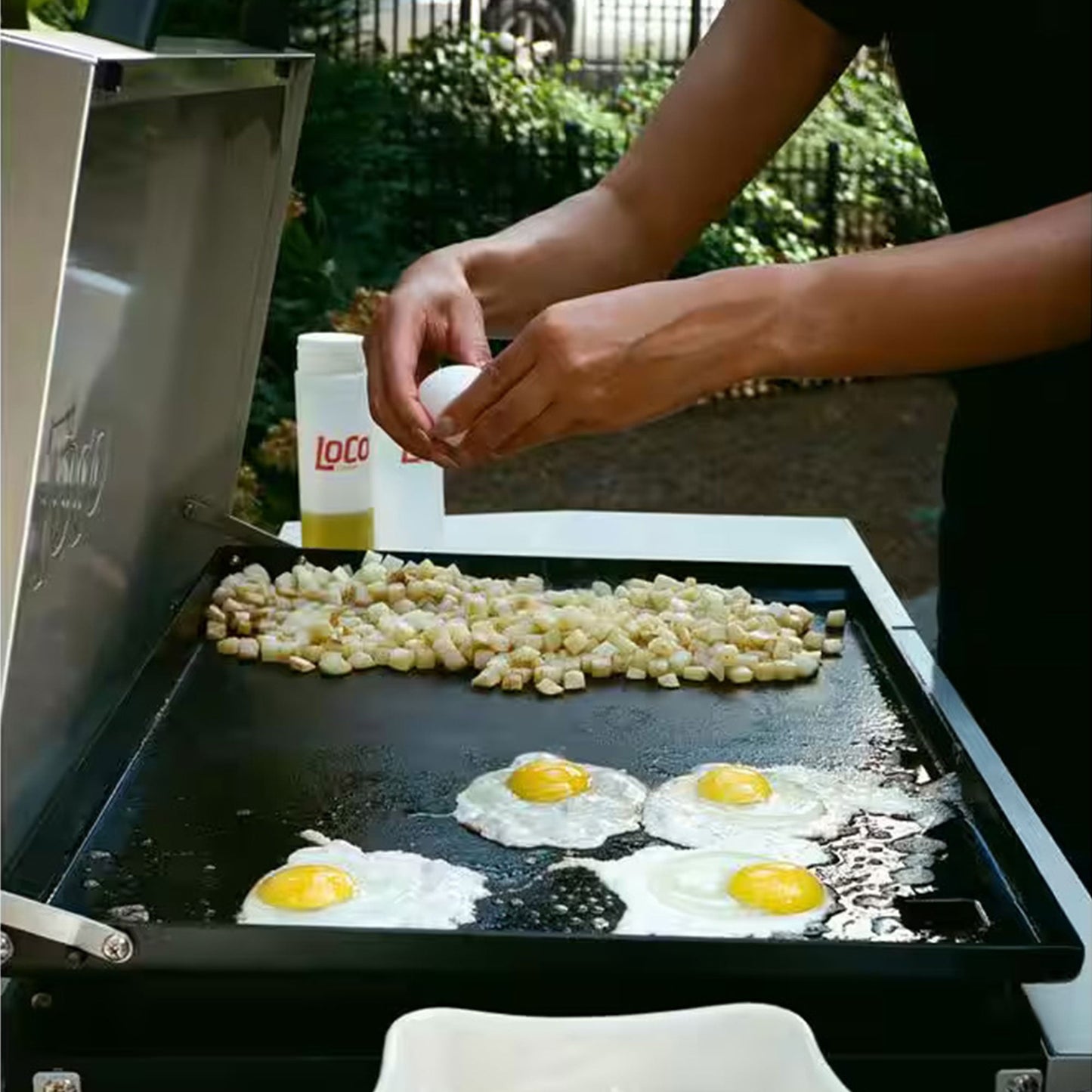 Loco Cookers 2-Burner SmartTemp Griddle Outdoor Flat Top Propane Gas Grill, 26"