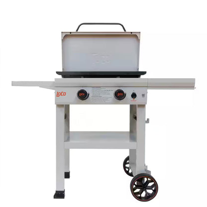 Loco Cookers 2-Burner SmartTemp Griddle Outdoor Flat Top Propane Gas Grill, 26"