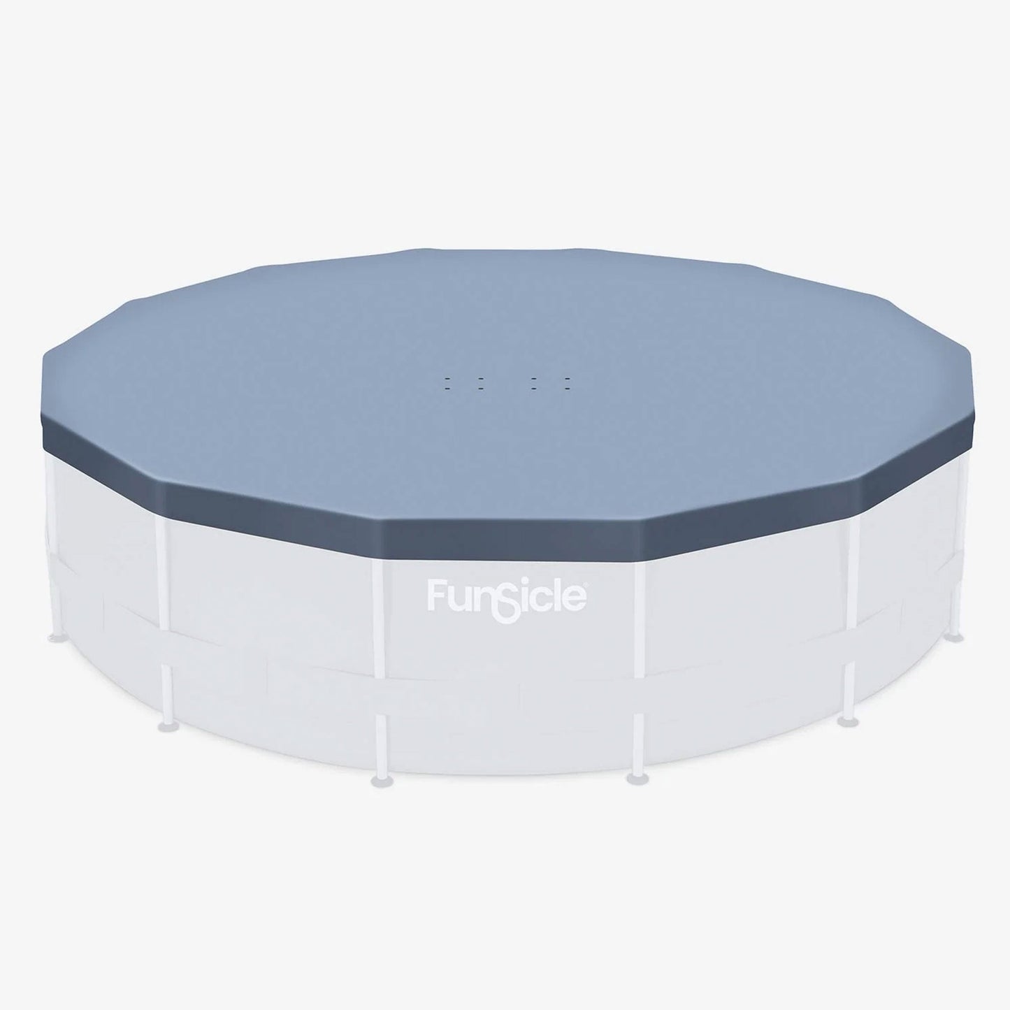 Funsicle 14' x 42" Oasis Round Frame Swimming Pool with 14' Debris Cover, Gray