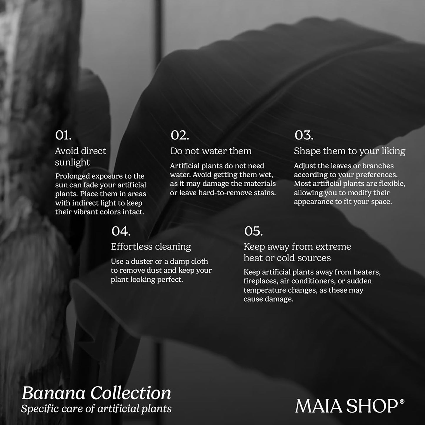 Maia Shop Artificial Banana Tree 5 Feet Tall Tropical Home Decoration, 60 Inches