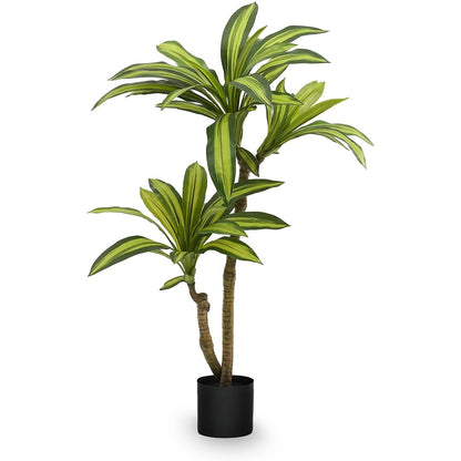 Maia Shop Artificial Dracaena Plant 3.5 Feet Tall Tropical Palm Tree, 41 inches
