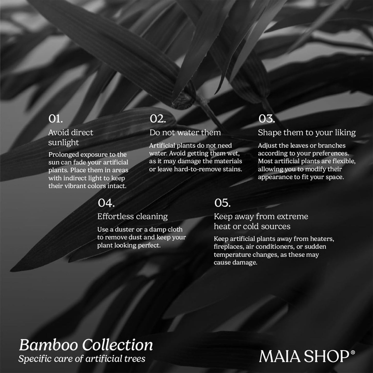 Maia Shop Artificial Bamboo Tree 5 Feet Tall Tropical Home Decoration, 60 Inches