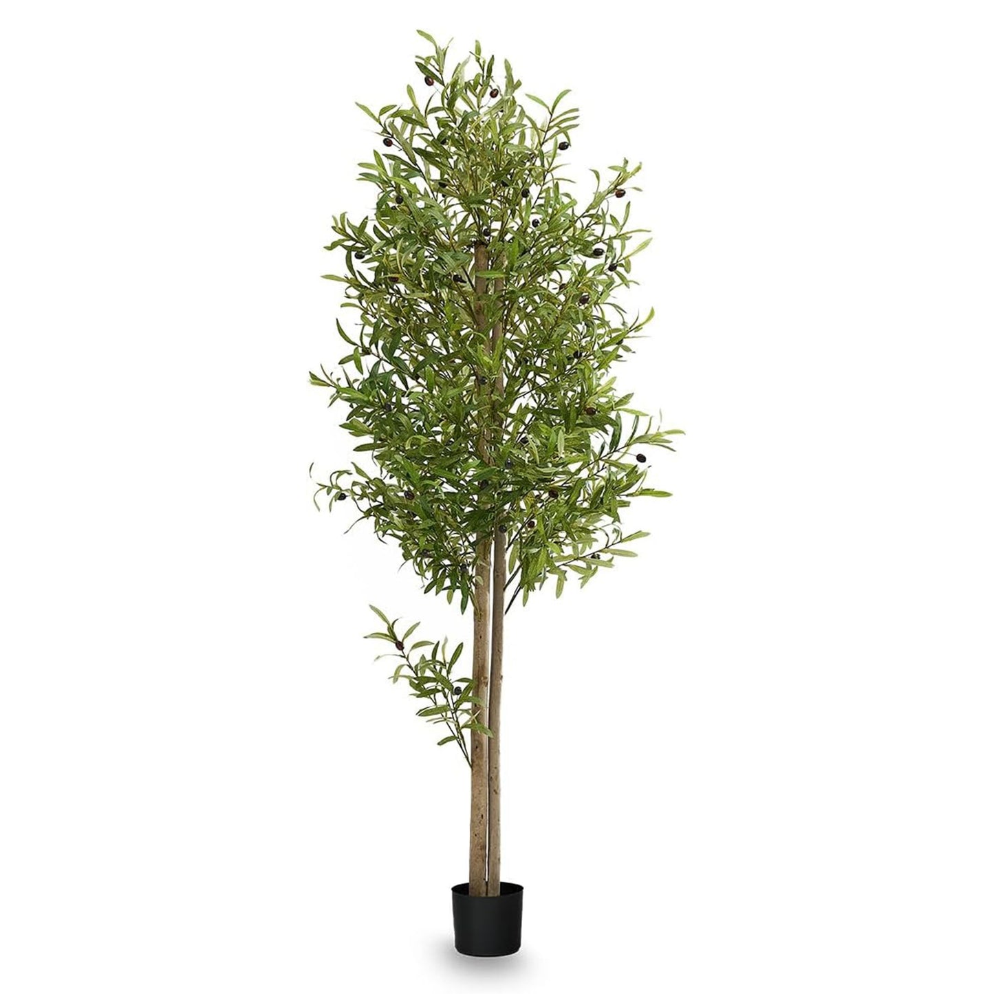 Maia Shop Artificial Olive Tree 6 Feet Tall Potted Home Decoration, 71 Inches