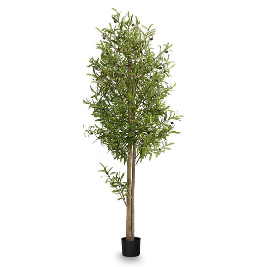 Maia Shop Artificial Olive Tree 6 Feet Tall Potted Home Decoration, 71 Inches