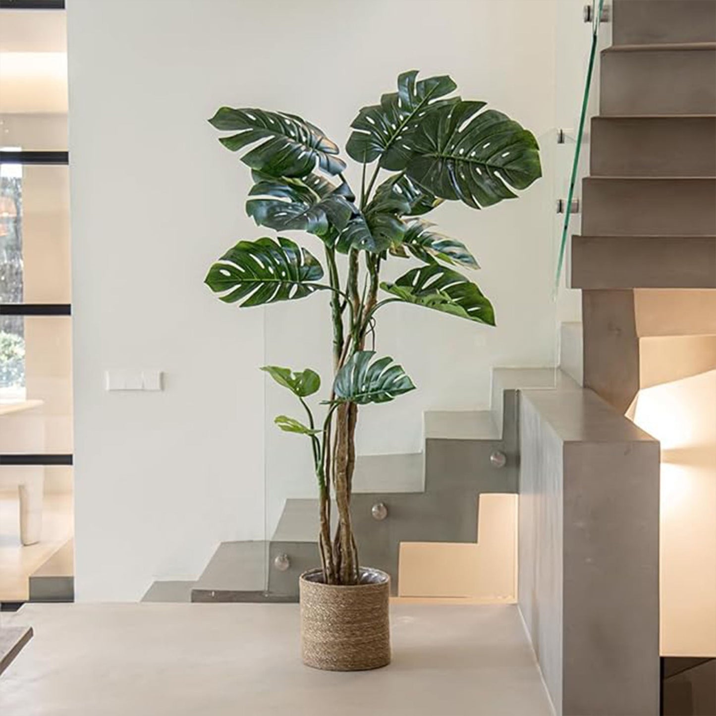 Maia Shop Artificial Monstera Tropical Palm Tree Home Decoration, 72 Inches