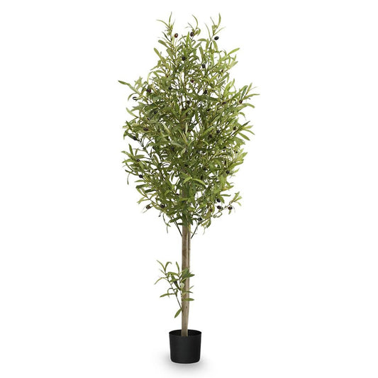 Maia Shop Artificial Olive Tree 5 Feet Tall Potted Home Decoration, 60 Inches