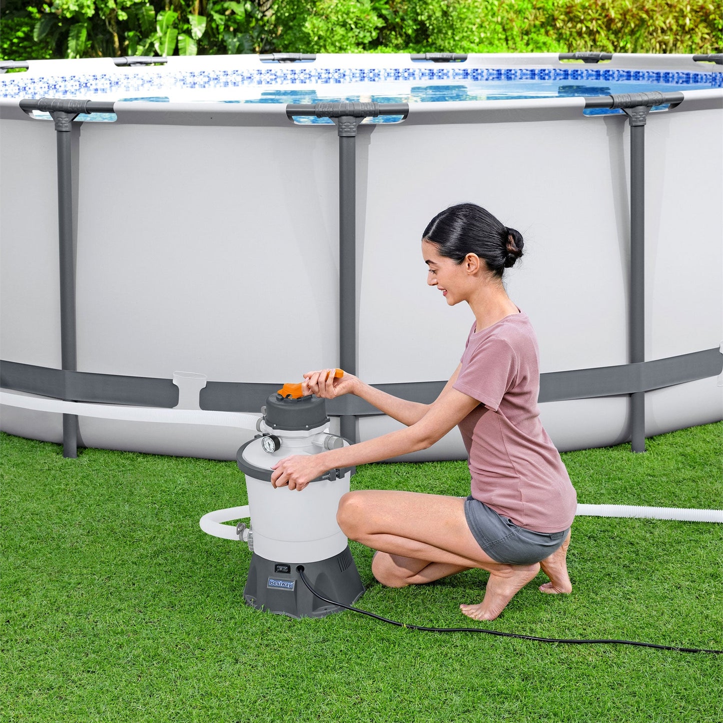 US Silica Mystic II Filter Sand & Bestway Filter Pump for Above Ground Pools