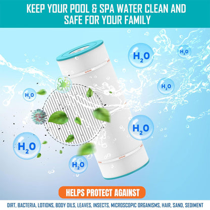 Hurricane 2 Pack HF-SOFT09-01 Advanced Soft Tub Spa Filter Cartridge Replacement