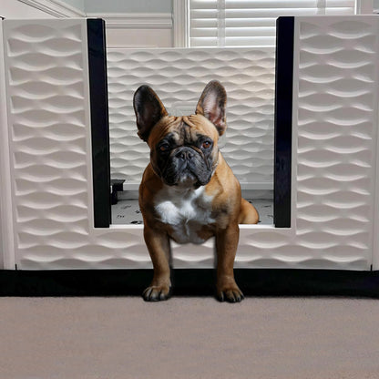 EZwhelp EZclassic 38" x 38" Dog Whelping Box Tall Playpen w/Rails & Liner, Gray