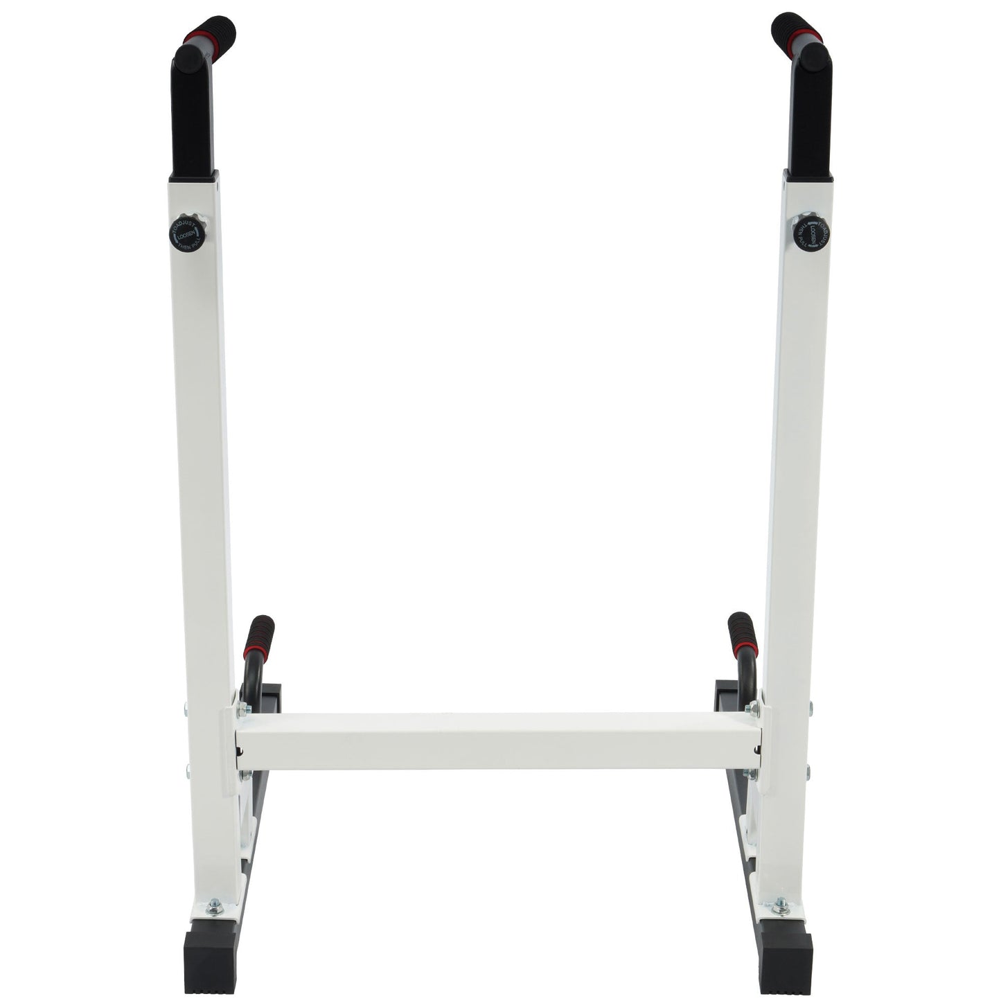 BalanceFrom Multi Function Home Gym Exercise Dip Stand, 500lb Capacity, White