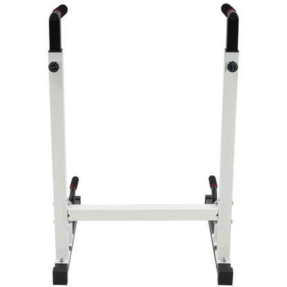 BalanceFrom Multi Function Home Gym Exercise Dip Stand, 500lb Capacity, White