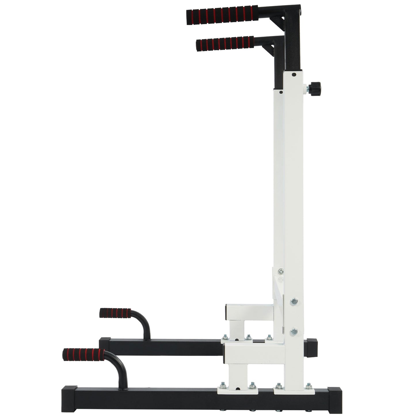 BalanceFrom Multi Function Home Gym Exercise Dip Stand, 500lb Capacity, White