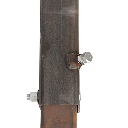 Bulldog Coupler Adjustable Pin with Square Tube Gooseneck Coupler and Hammerblow