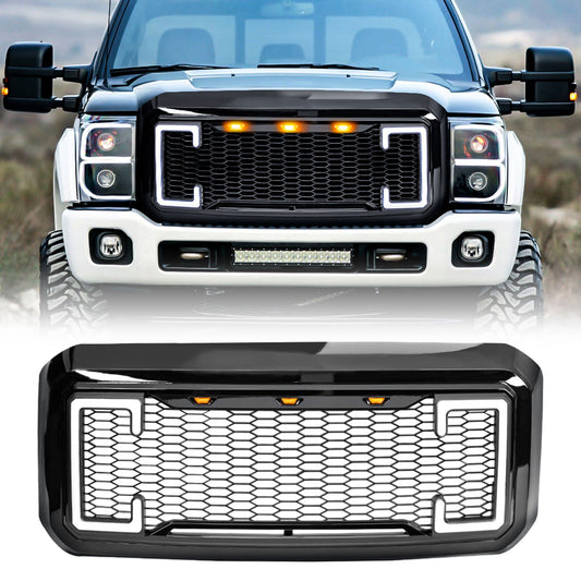 AMERICAN MODIFIED Raptor Style Mesh Grille for 2011-2016 Ford F250/350/450/550
