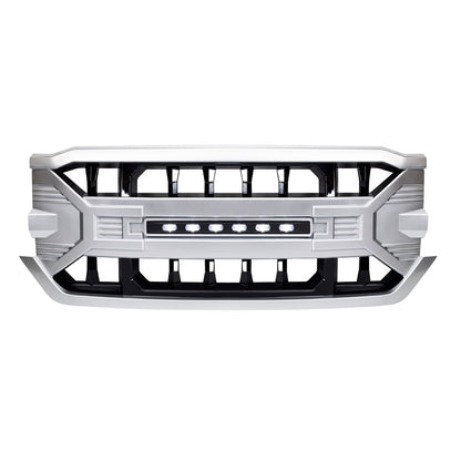 AMERICAN MODIFIED Armor Grille for 2016-2019 Chevrolet Silverado 1500, Silver