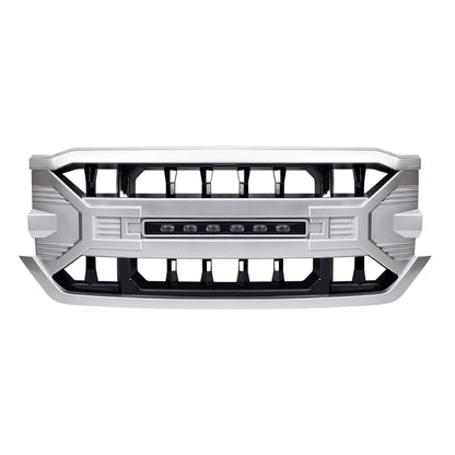 AMERICAN MODIFIED Armor Grille for 2016-2019 Chevrolet Silverado 1500, Silver