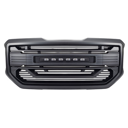 AMERICAN MODIFIED Armor Grille for 2016 to 2018 GMC Sierra 1500, Matte Black