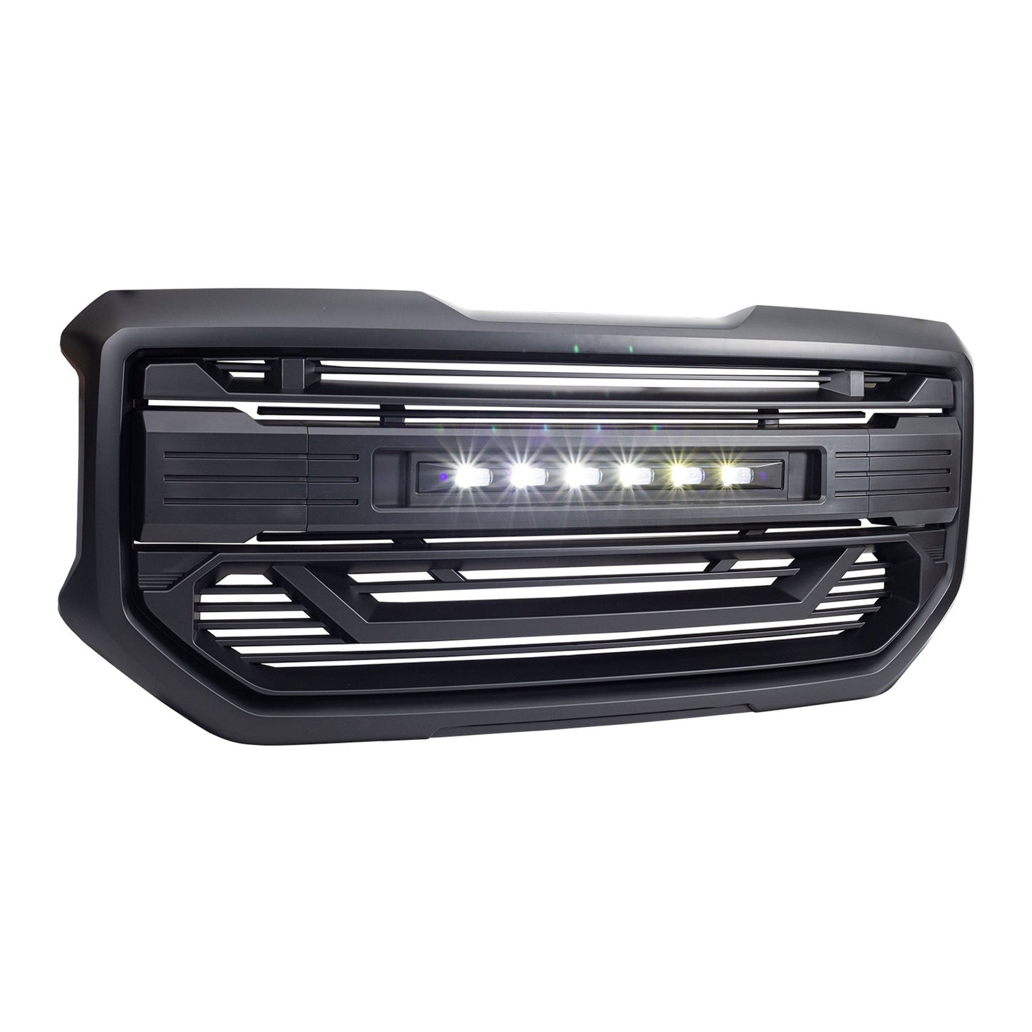 AMERICAN MODIFIED Armor Grille for 2016 to 2018 GMC Sierra 1500, Matte Black