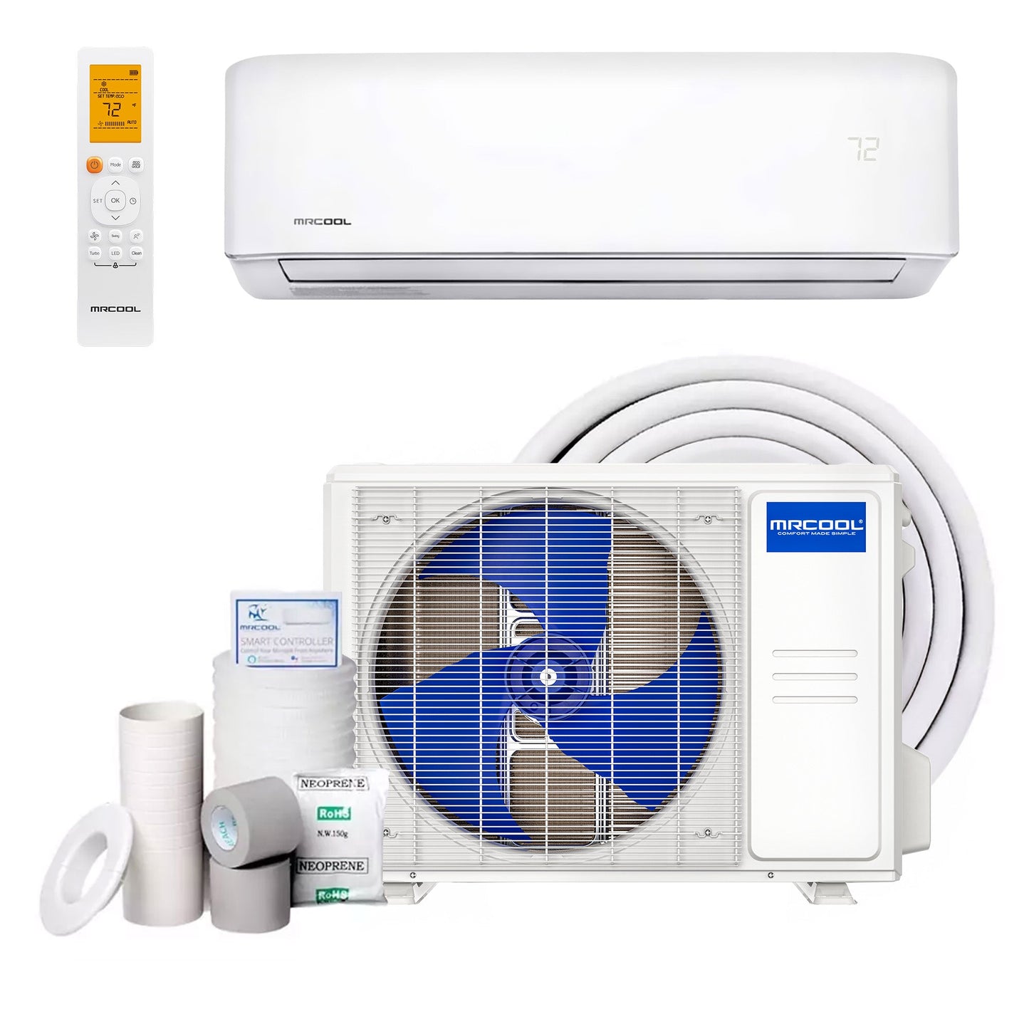 MRCOOL Advantage 18,000 BTU Ductless Inverter Wall Mount Heat Pump System, White