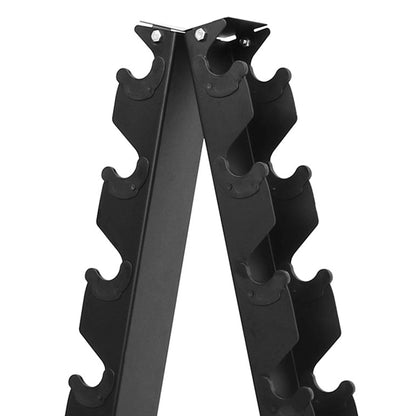 BalanceFrom Signature Alloy Steel Rubber Encased Hex Dumbbell Set, Black